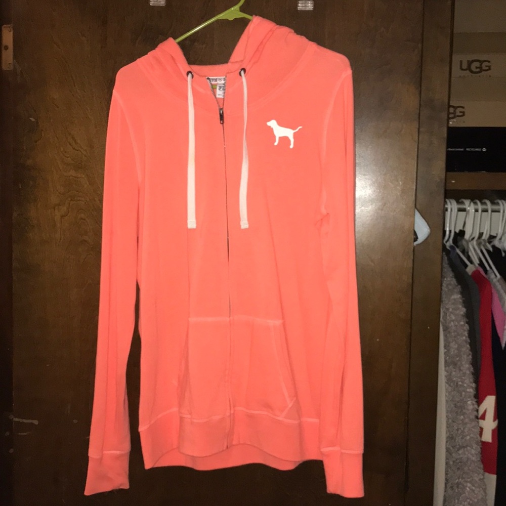 PINK Zip up hoodie LIKE NEW